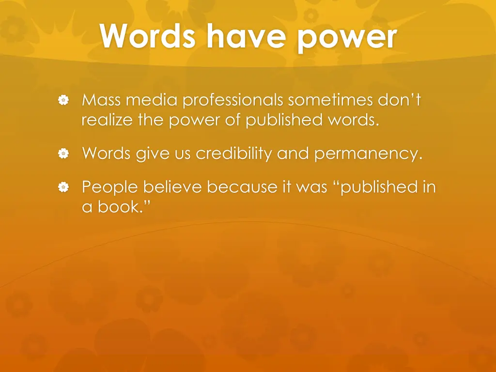 words have power