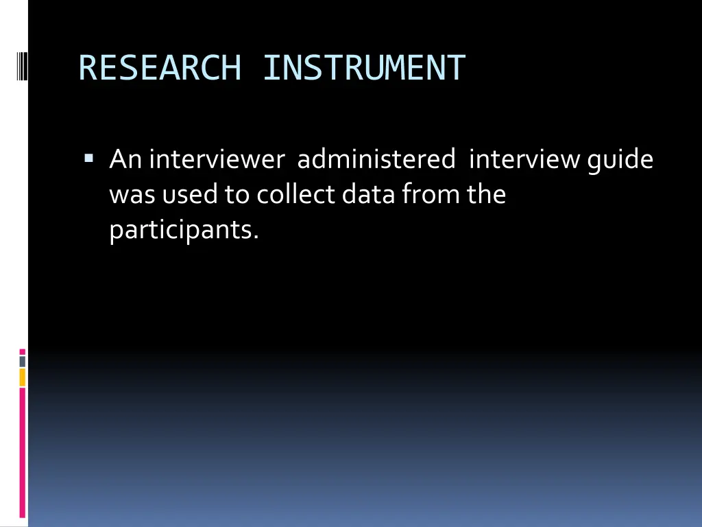 research instrument