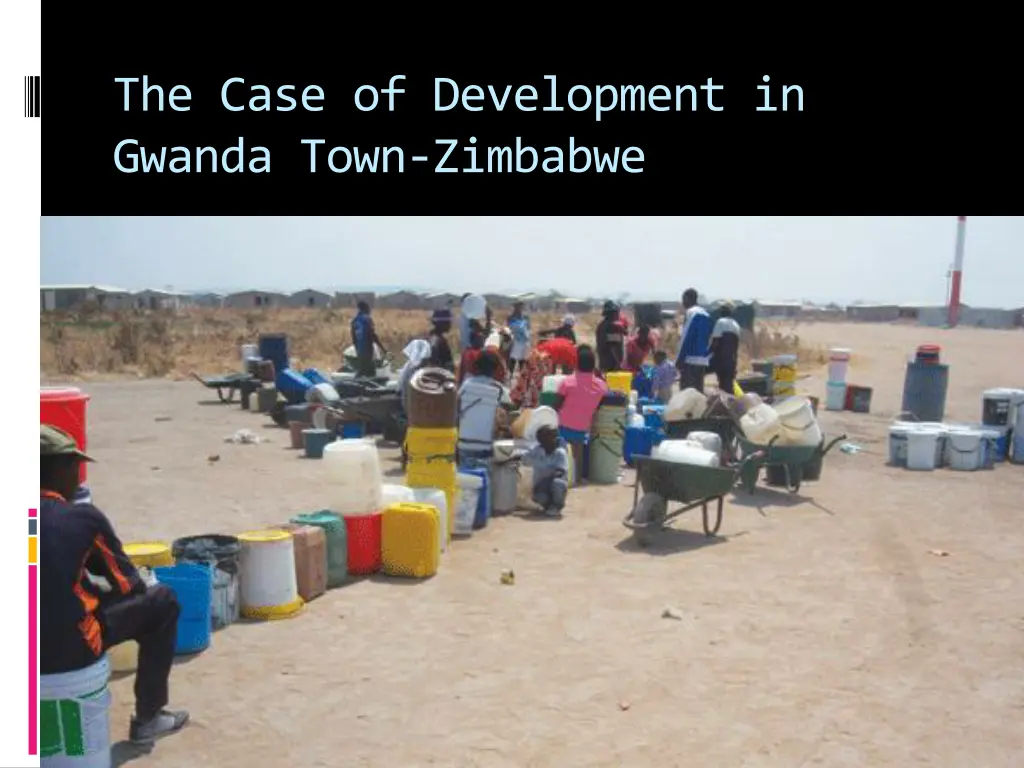 the case of development in gwanda town zimbabwe