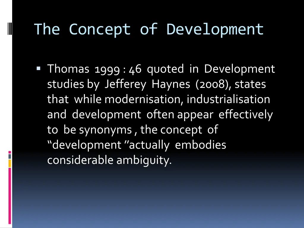 the concept of development 1