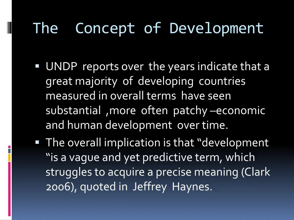 the concept of development 2