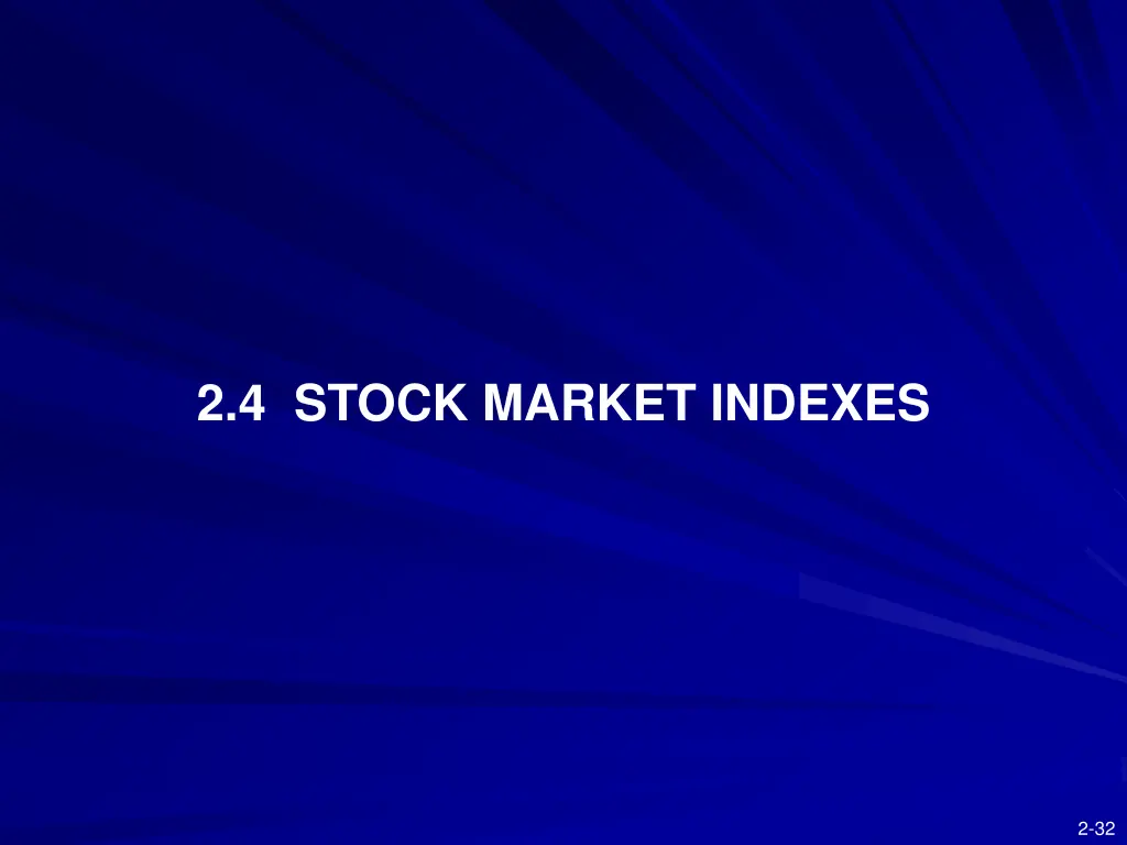 2 4 stock market indexes