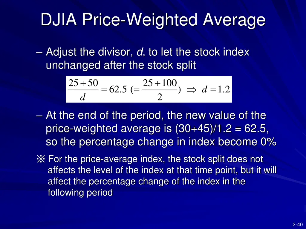 djia price weighted average 3