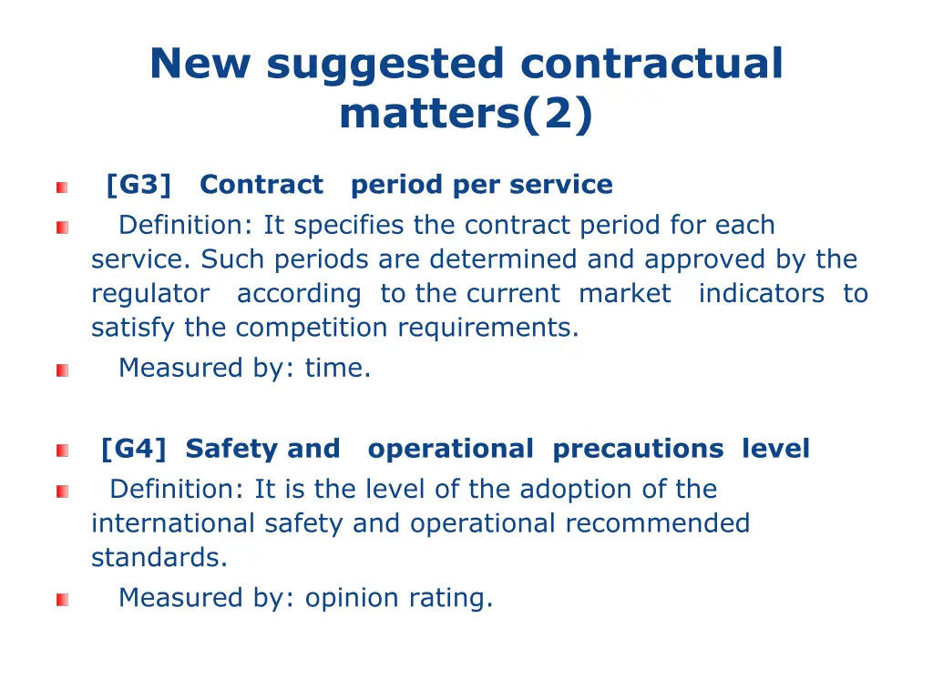 new suggested contractual matters 2