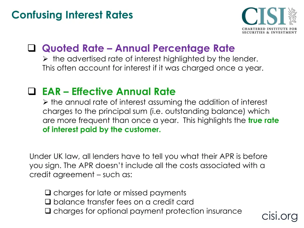 confusing interest rates