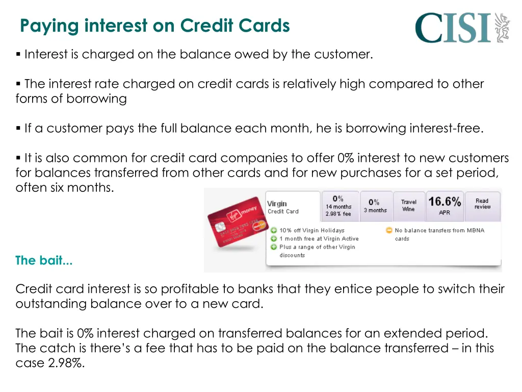 paying interest on credit cards