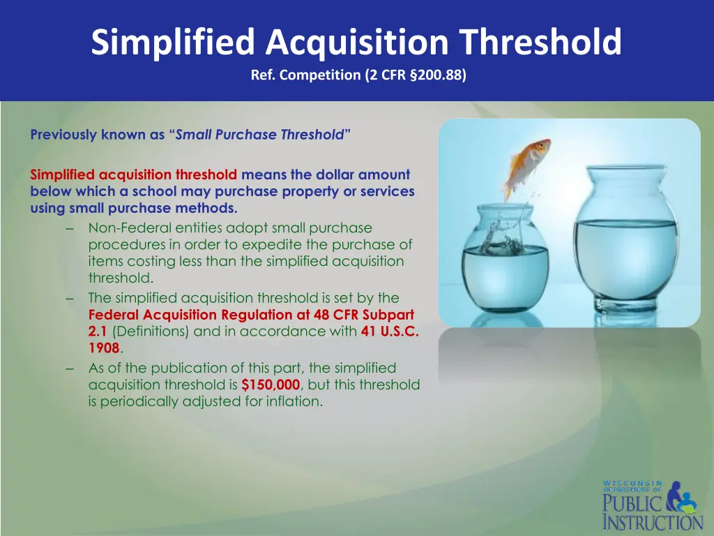 simplified acquisition threshold ref competition