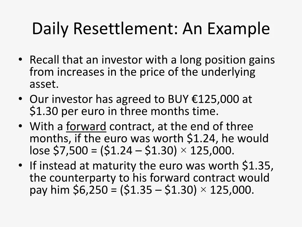 daily resettlement an example