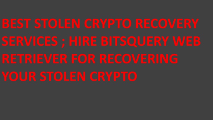 best stolen crypto recovery services hire