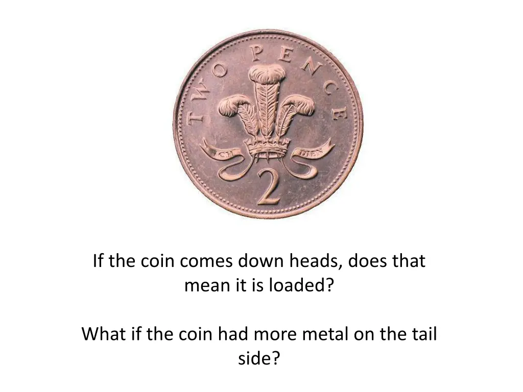 if the coin comes down heads does that mean