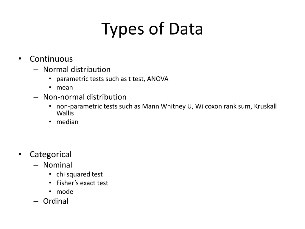 types of data