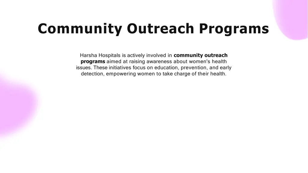 community outreach programs