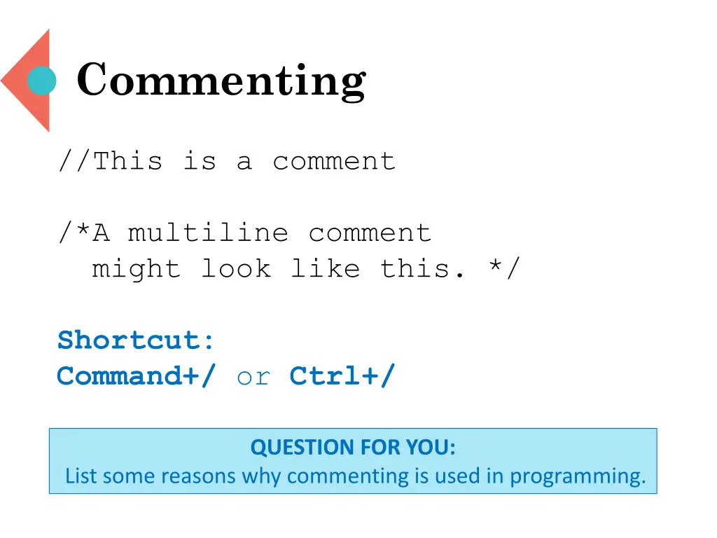 commenting