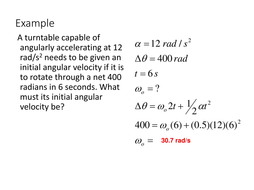 example a turntable capable of angularly