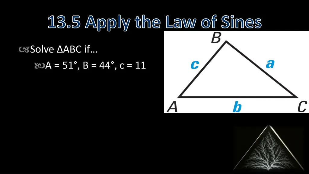 13 5 apply the law of sines 1