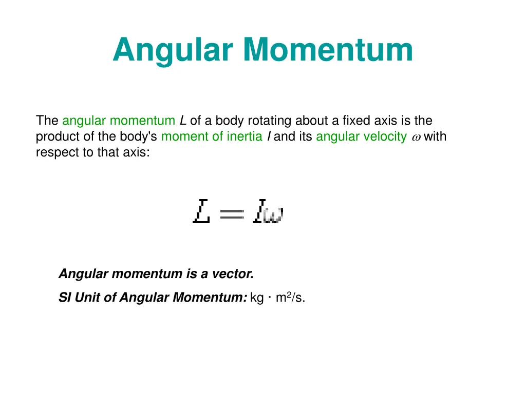 angular momentum