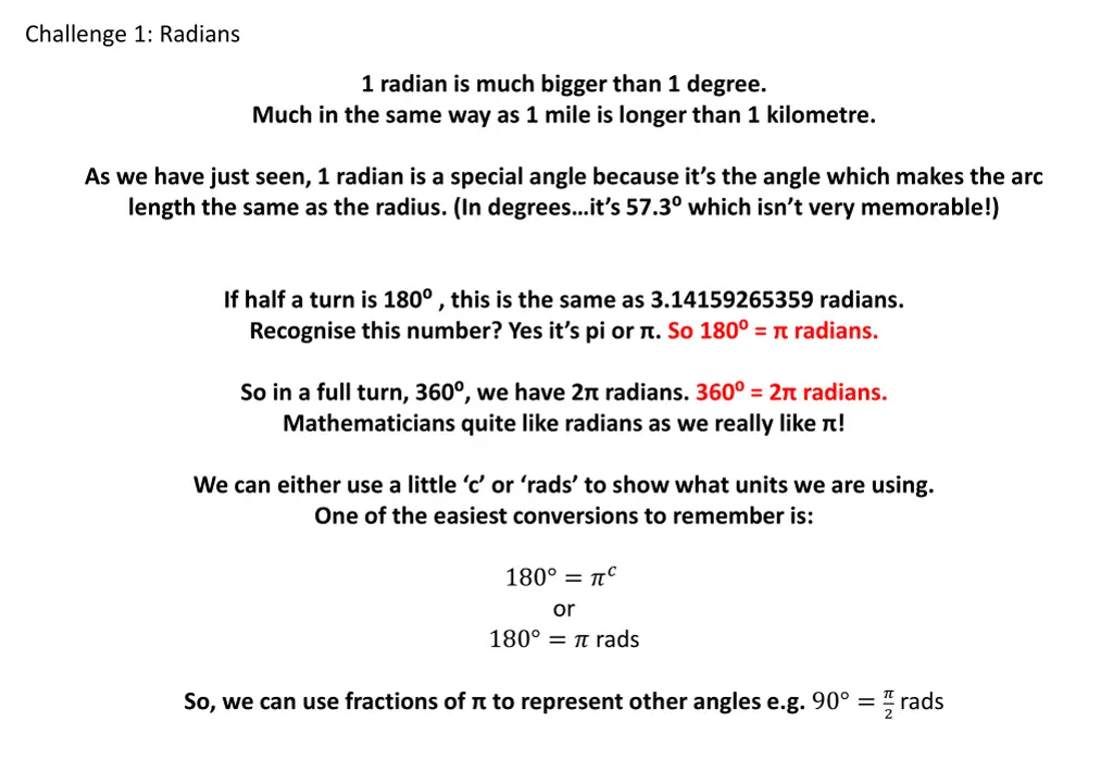 challenge 1 radians 2