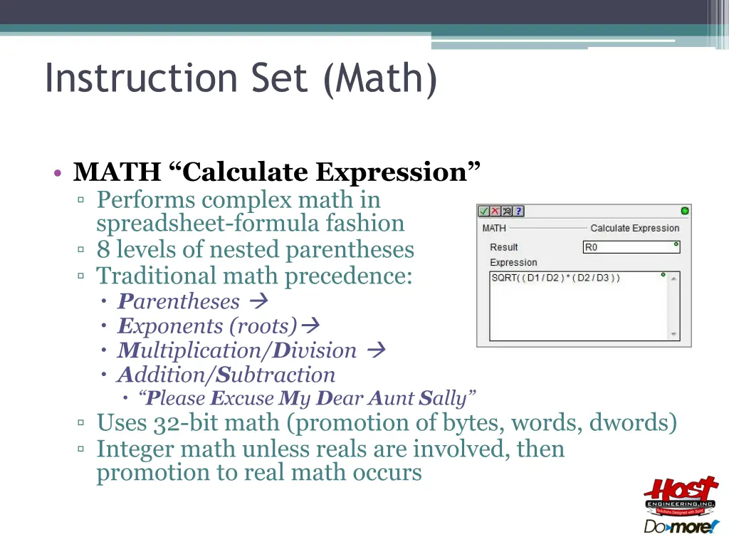 instruction set math 3