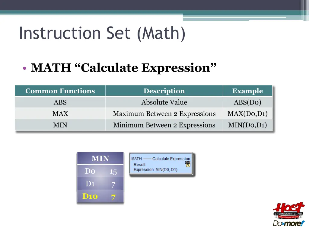 instruction set math 7