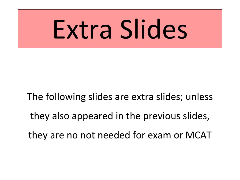 extra slides