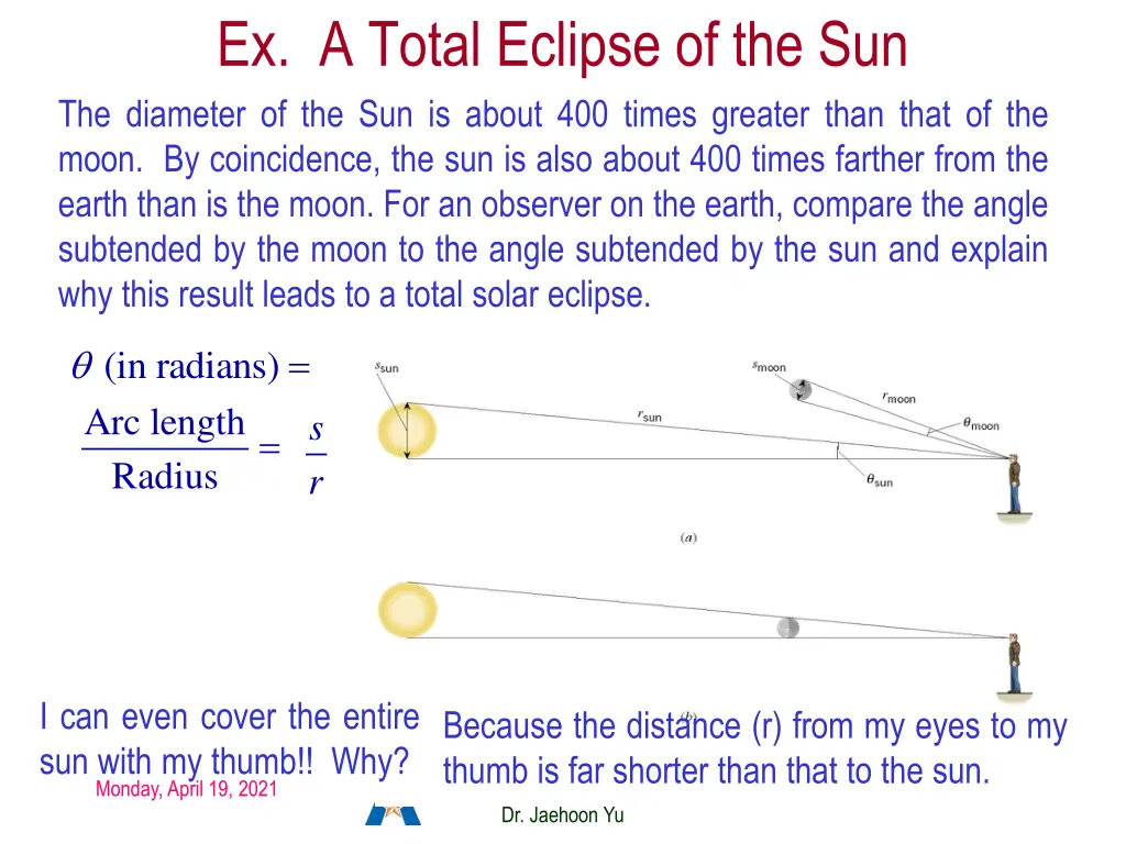 ex a total eclipse of the sun