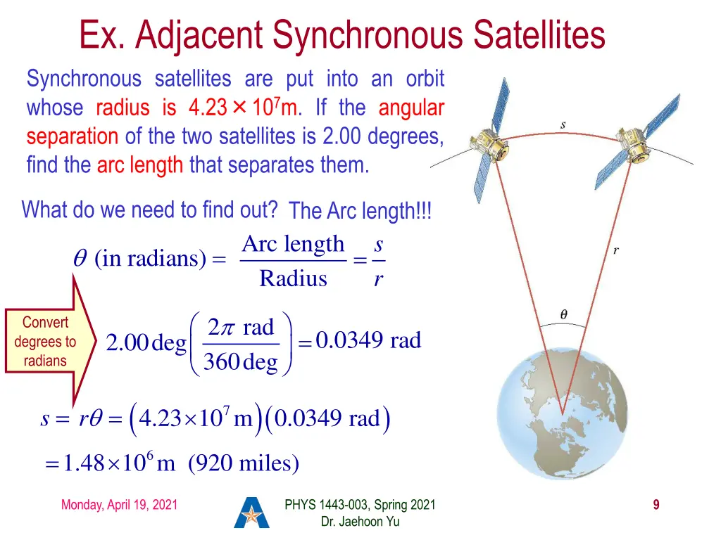 ex adjacent synchronous satellites