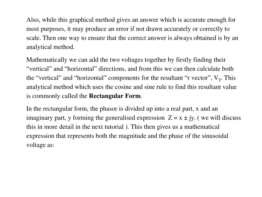 also while this graphical method gives an answer