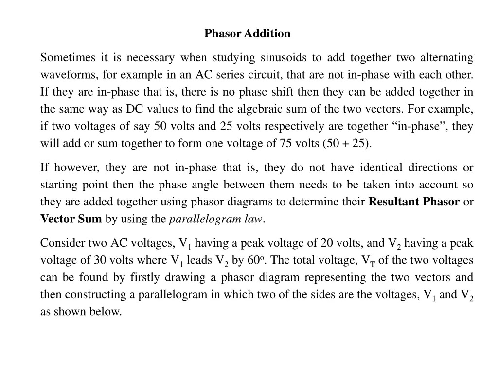 phasoraddition