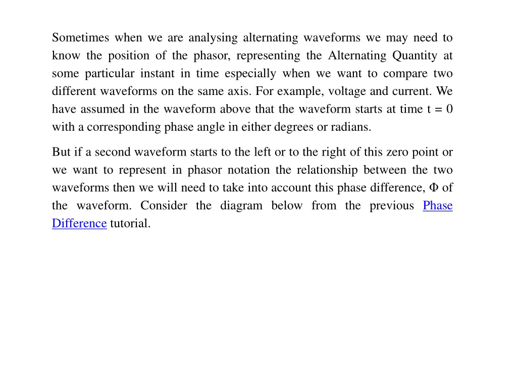 sometimes when we are analysing alternating