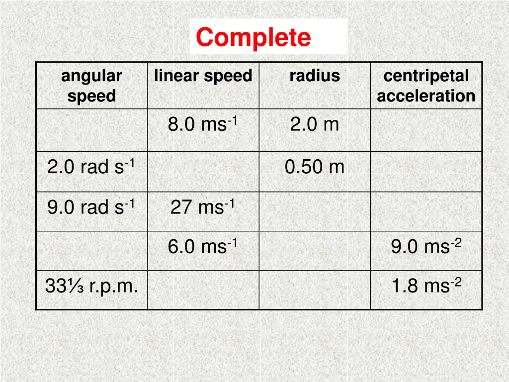 complete complete 1