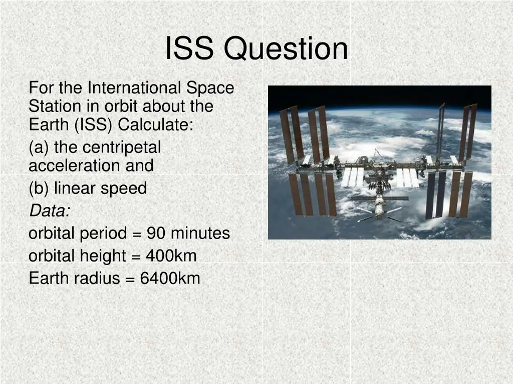 iss question