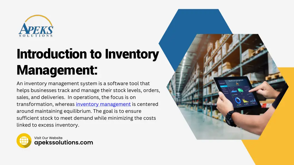 introduction to inventory management an inventory