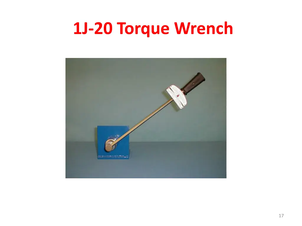 1j 20 torque wrench