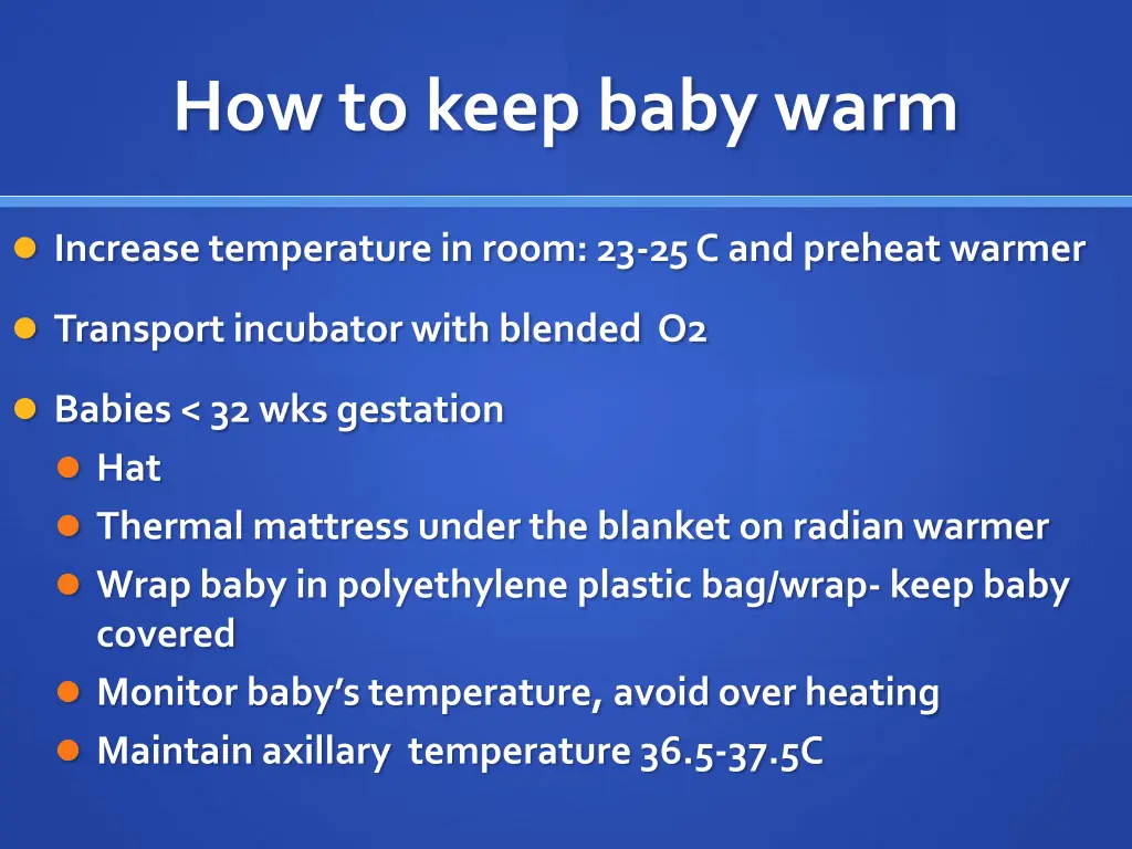 how to keep baby warm