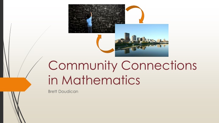 community connections in mathematics brett