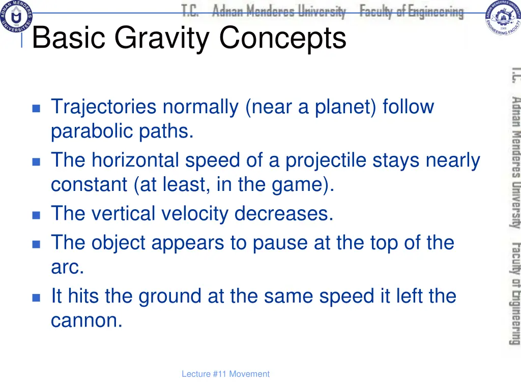 basic gravity concepts