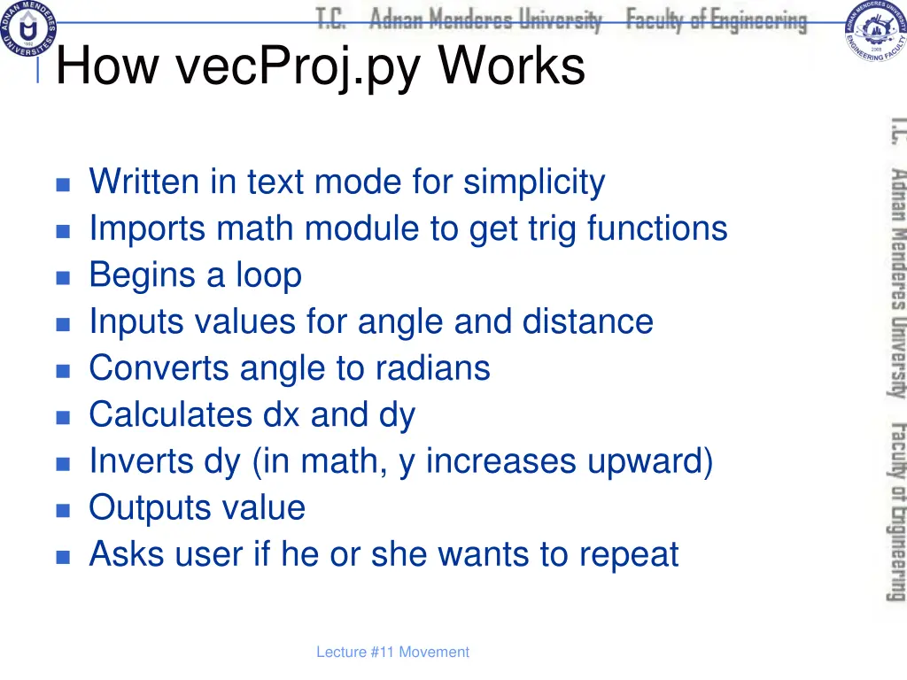 how vecproj py works