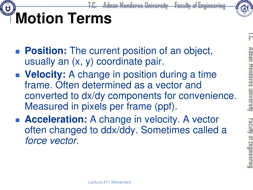 motion terms