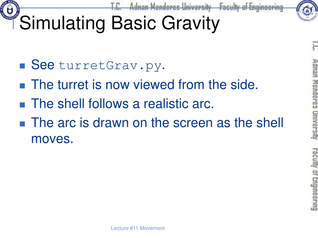 simulating basic gravity