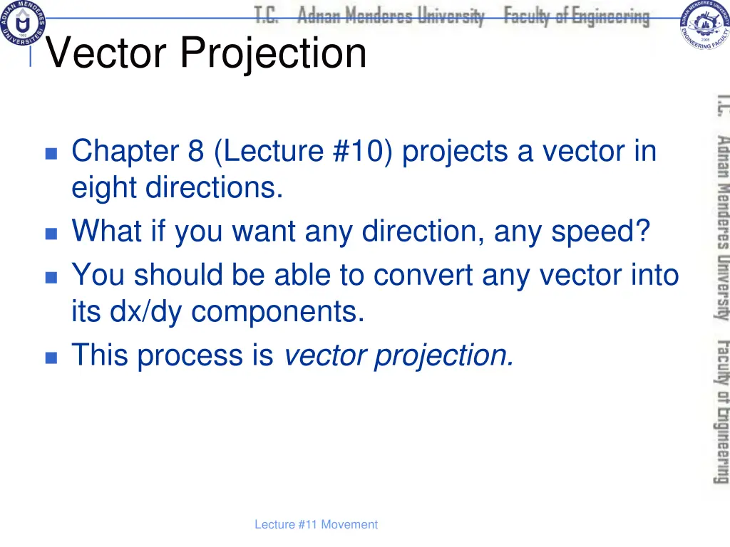 vector projection