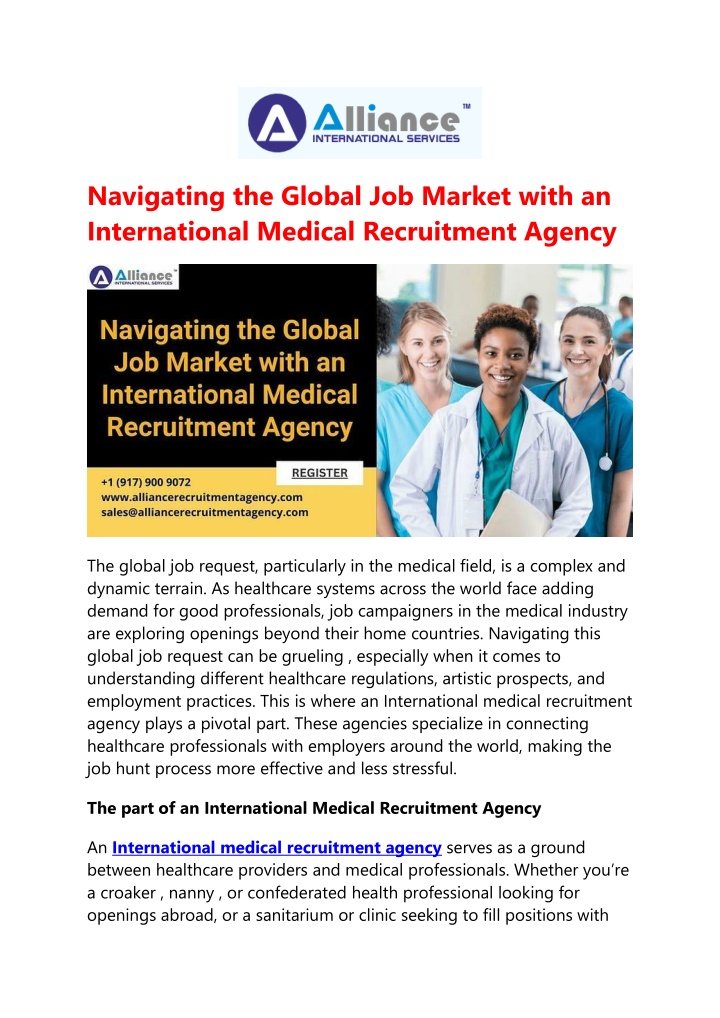 navigating the global job market with