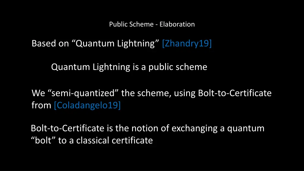 public scheme elaboration