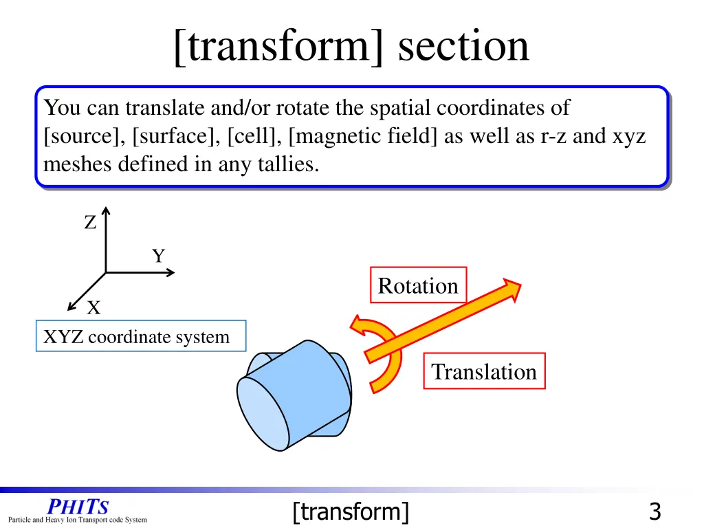 transform section