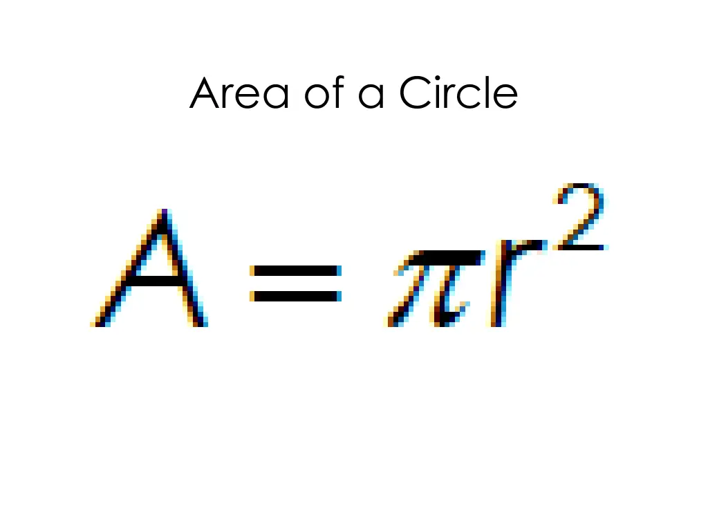 area of a circle