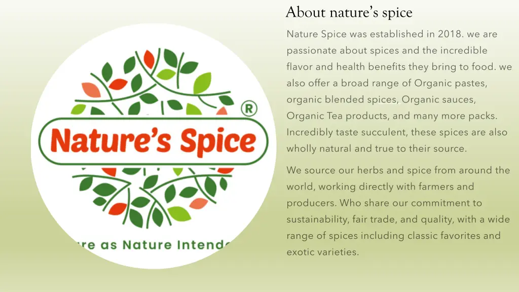 about nature s spice