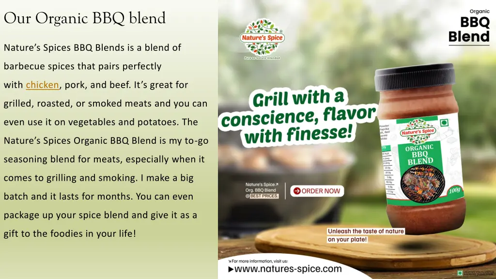 our organic bbq blend