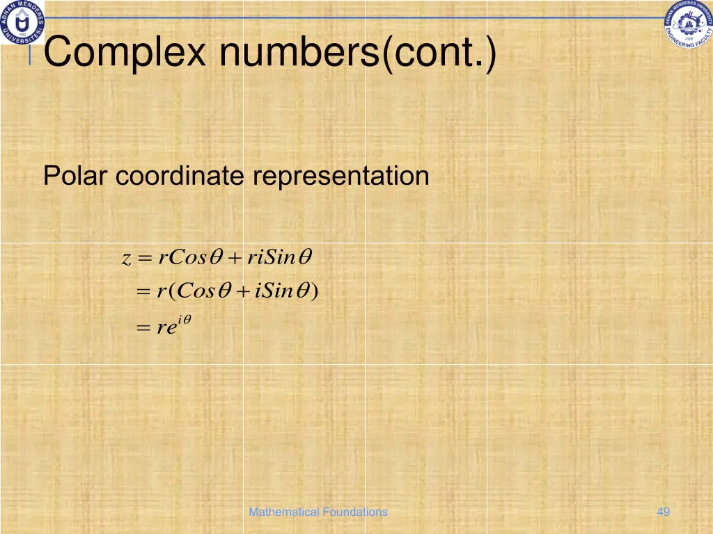 complex numbers cont 4