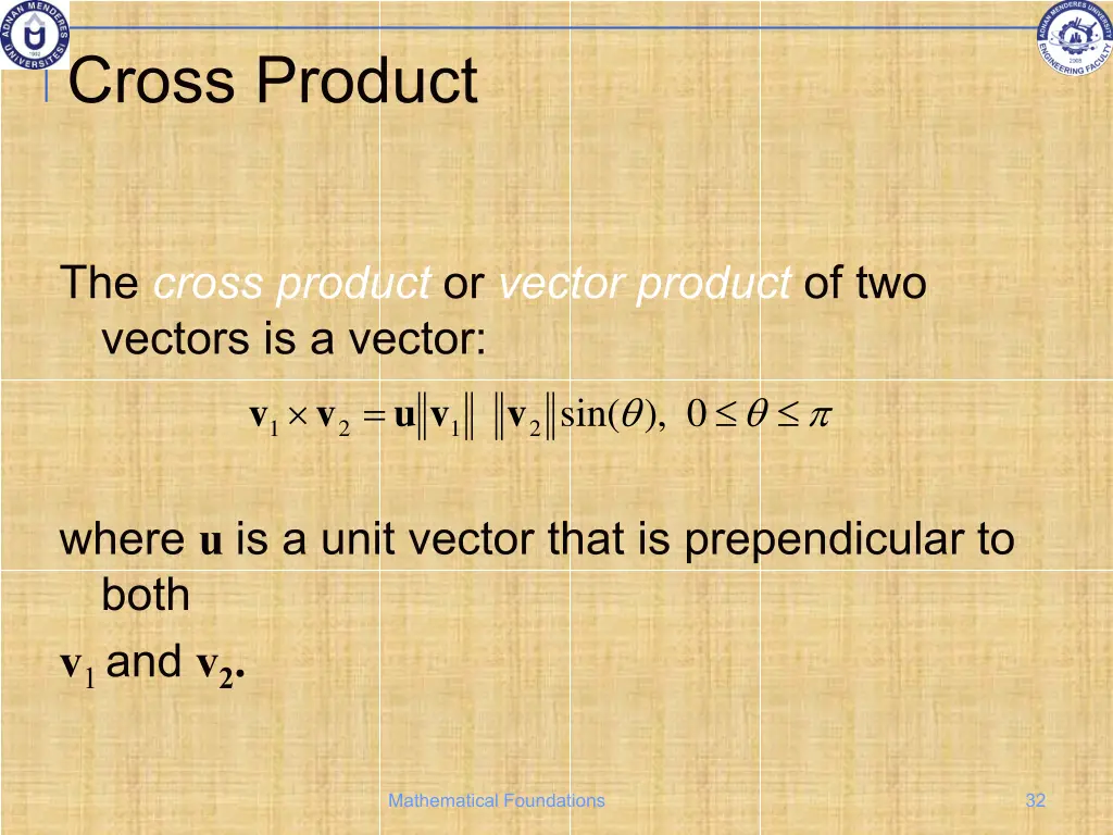 cross product