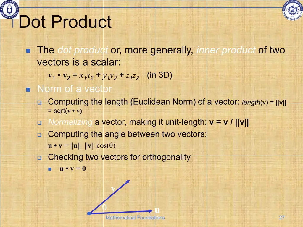 dot product