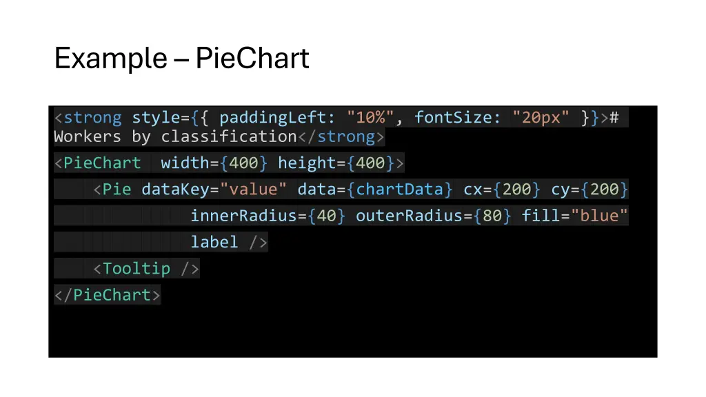 example piechart